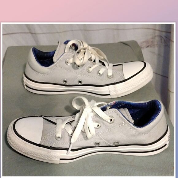 Converse Chuck Taylor All Star Madison Ox Shoes Wolf Grey-White 565222f Size 6 - Picture 1 of 5